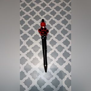 Red Pawprint Pen